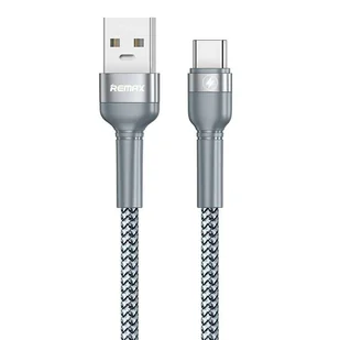 REMAX Jany kabel USB  - USB Typ C 100 W 5 A Power Delivery 1 m srebrny (RC-170) - Kable USB - miniaturka - grafika 1