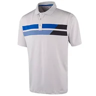 Koszulki męskie - Island Green Męska asymetryczna koszulka polo z ochroną przed promieniowaniem UV odprowadzająca powietrze koszulka polo top koszulka golfowa Szary Srebrny szary XL - miniaturka - grafika 1