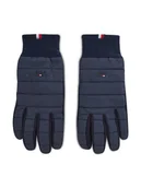 Rękawiczki - Tommy Hilfiger Rękawiczki Męskie Th Established Mix Nylon Gloves AM0AM07884 Granatowy - miniaturka - grafika 1
