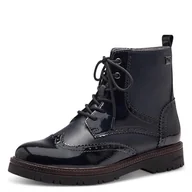 Botki damskie - s.Oliver Damskie sztyblety Lace Boot Flat 5-25232-43, grantowy, 40 EU - miniaturka - grafika 1