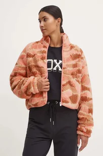 Roxy bluza polarowa Blurry Cloud kolor pomarańczowy wzorzysta ERJPF03175 - Bluzy damskie - miniaturka - grafika 1