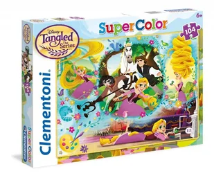 Clementoni Puzzle SuperColor Księżniczki Roszpunka 104 - Puzzle - miniaturka - grafika 1