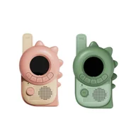 Zabawki interaktywne dla dzieci - The Zoofamily - Krótkofalówki dla dzieci Zoo Walkie Talkie - Dino Pink x Dino Green - miniaturka - grafika 1