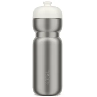 Mepal Butelka sportowa stalowa Pull Active Ceramic White 103009032100 800 ml - Butelki termiczne - miniaturka - grafika 1