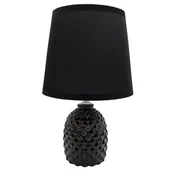 Lampy stojące - Lampa nocna nowoczesna czarna stołowa glamour 29 cm - miniaturka - grafika 1