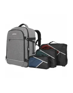Plecak do notebooka Manhattan 17.3'' 40l podróżny szary 440370 - Torby na laptopy - miniaturka - grafika 1