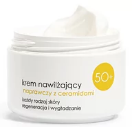 Kremy do twarzy - Ziaja Krem nawilżający naprawczy z ceramidami 50+ każdy rodzaj skóry na dzień SPF6 50ml 54317-uniw - miniaturka - grafika 1