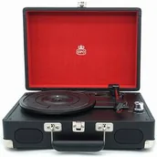 Gramofony - Gramofon GPO Soho V2 Czarny/Srebrny - miniaturka - grafika 1