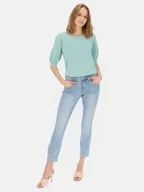 Spodnie damskie - Jeansy ozdobione dżetami Red Button Sissy - miniaturka - grafika 1