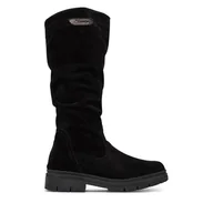 Kozaki damskie - Kozaki Tamaris 1-25606-45 Czarny - miniaturka - grafika 1