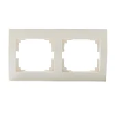 Klawisze i ramki - KANLUX Ramka podwójna pozioma LOGI 02-1470-003 kr 25177 - miniaturka - grafika 1