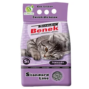 Certech Super Benek Lawenda (Jasny Fiolet) 5L - Żwirek dla kotów - miniaturka - grafika 1
