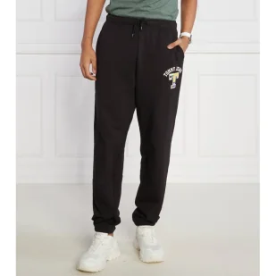 Tommy Jeans Spodnie dresowe TJM RLX LUXE GRAPHIC | Regular Fit - Dresy męskie - miniaturka - grafika 1