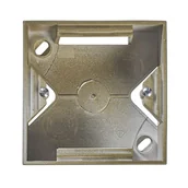 Wyłączniki światła i elektryczne - Ospel Puszka pojedyncza IMPRESJA złoty - miniaturka - grafika 1