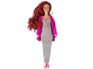 Lalka Dla Dzieci W Ciąży Długie Włosy Akcesoria - Lalki dla dziewczynek - miniaturka - grafika 2