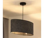 Lampy sufitowe - Duolla - Żyrandol na lince OVAL 1xE27/15W/230V szary - miniaturka - grafika 1