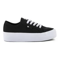 Buty sportowe damskie - Buty DC Manual Platform W ADJS300280-BKW czarne - miniaturka - grafika 1