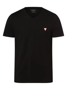 GUESS - T-shirt męski, czarny - Koszulki męskie - miniaturka - grafika 1