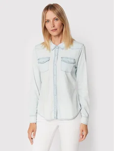 Guess Koszula jeansowa W2GH75 D4NA0 Niebieski Regular Fit - Koszule damskie - miniaturka - grafika 1