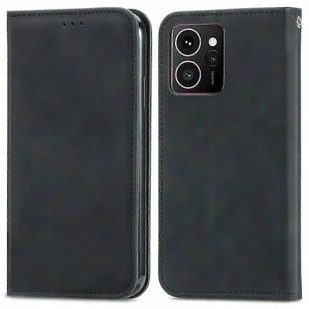 HMD Skyline Skórzane etui z przypominającym skórę etui na kartę Etui na telefon Magnetyczne zamknięcie Zielone Wielobarwny Black - Etui i futerały do telefonów - miniaturka - grafika 1