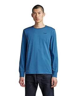 G-STAR RAW Męski T-shirt Base R, niebieski (Retro Blue 336-937), S - Koszulki męskie - miniaturka - grafika 1