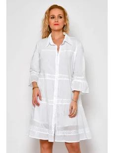 H.H.G. Sukienka w kolorze białym - Sukienki - miniaturka - grafika 1