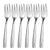 Zestawy sztućców - Altom DESIGN FUTURE KOMPLET 6 WIDELCZYKÓW DO CIASTA PUDEŁKO FLOK (1030103) - miniaturka - grafika 1