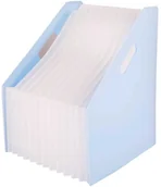 Pudła i kartony archiwizacyjne - System harmonijkowy wolnostojący Deli A4 seria Macaron niebieski - miniaturka - grafika 1