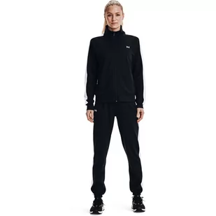 Damski komplet treningowy UNDER ARMOUR Tricot Tracksuit - czarny - Koszulki sportowe damskie - miniaturka - grafika 1
