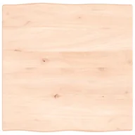 Stoły - Blat biurka, 60x60x2 cm, surowe lite drewno dębowe - miniaturka - grafika 1