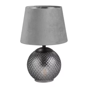 Szara lampa stołowa (wysokość 29 cm) Jonna – Trio - Noże stołowe - miniaturka - grafika 1