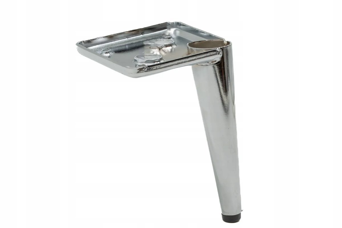 Noga meblowa Szpilka srebrny chrom wysokość 13 cm