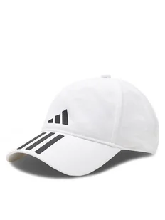 adidas Czapka z daszkiem 3-Stripes AEROREADY Running Training Baseball Cap HT2043 Biały - Czapki męskie - miniaturka - grafika 1