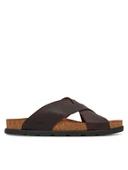 Klapki i japonki męskie - Rieker Klapki 21192-25 Brązowy - miniaturka - grafika 1