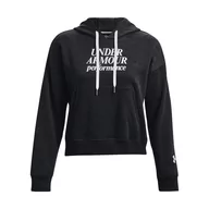 Bluzy damskie - Bluza sportowa damska Under Armour Essential Script z kapturem - miniaturka - grafika 1