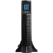 Zasilacze awaryjne UPS - UPS Green Cell Zasilacz awaryjny UPS Online Green Cell RTII z wyświetlaczem LCD 2000VA UPS14 - miniaturka - grafika 1