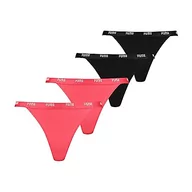 Majtki damskie - PUMA Stringi damskie, 4 sztuki, Hibiscus, XXL - miniaturka - grafika 1