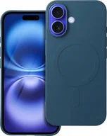 Etui i futerały do telefonów - OEM Futerał SILICONE MAG COVER big hole kompatybilny z MagSafe do IPHONE 16 niebieski - miniaturka - grafika 1