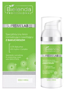 Bielenda Professional Professional SupremeLab Sebio Derm Specjalistyczny krem normalizująco-nawilżający z Bakuchiolem 50ml - Kremy do twarzy - miniaturka - grafika 1