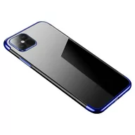 Etui i futerały do telefonów - Clear Color case żelowy pokrowiec etui z metaliczną ramką iPhone 13 Pro niebieski - miniaturka - grafika 1