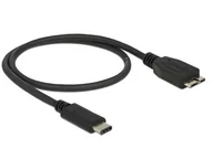 Kable USB - Delock 0.5m USB3.1 C - MicroUSB3.1 B kabel USB 83676 - miniaturka - grafika 1