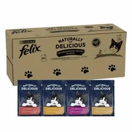 Mokra karma dla kotów - Felix Naturally Delicious Różnorodność wiejskich smaków 80 x 80 g - miniaturka - grafika 1