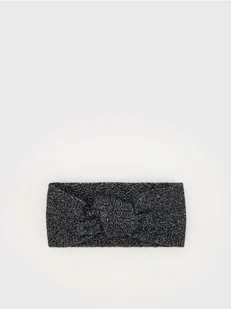 Reserved - Opaska na głowę z dodakiem wełny - czarny - Czapki dla dzieci - miniaturka - grafika 1