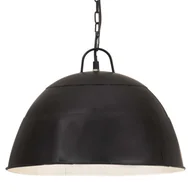Lampy sufitowe - VidaXL Industrialna lampa wisząca, 25 W, czarna, okrągła, 41 cm, E27 320543 - miniaturka - grafika 1