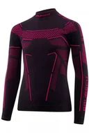 Odzież sportowa dziecięca - Bluza termoaktywna dziecięca Junior Brubeck Thermo LS1612J czarny/fuksjowy - miniaturka - grafika 1