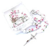 Różańce - Różaniec Ceramiczny w Stylu Vintage z Piwoniami - miniaturka - grafika 1