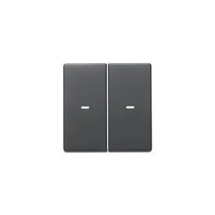 Hager polo KNX e/s Q.x Klawisze z soczewką do modułu przycisku 2-kr, antracyt aksamit, lakierowany 80960326 80960326 - Klawisze i ramki - miniaturka - grafika 1