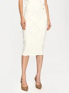 Spódnice - Gaudi Spódnica ołówkowa 421FD73001 Écru Slim Fit - miniaturka - grafika 1