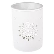 Zapachy do domu - Biały porcelanowy kominek zapachowy Dakls, wys. 12,2 cm - miniaturka - grafika 1
