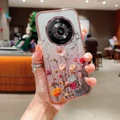 Inne - TEMU Stylowe Etui z Czerwonymi Kwiatami dla Realme 11 Pro+ Wykonane z Silikonu, Trwałe i Praktyczne - miniaturka - grafika 1